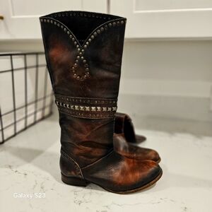 Studded Leather Boots
